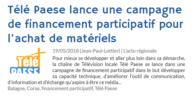 Corse Net Info — 19 mai 2018